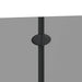 Douche Omhulsel Zwart 130 x 138 cm ESG-glas en aluminium