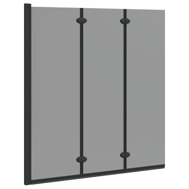 Douche Omhulsel Zwart 130 x 138 cm ESG-glas en aluminium