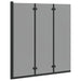 Douche Omhulsel Zwart 130 x 138 cm ESG-glas en aluminium