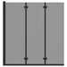 Douche Omhulsel Zwart 130 x 138 cm ESG-glas en aluminium