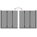 Douche Omhulsel Zwart 130 x 138 cm ESG-glas en aluminium