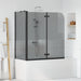 Douche Omhulsel Zwart 120 x 68 x 130 cm ESG-glas en aluminium