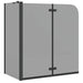 Douche Omhulsel Zwart 120 x 68 x 130 cm ESG-glas en aluminium