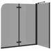 Douche Omhulsel Zwart 120 x 68 x 130 cm ESG-glas en aluminium