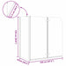 Douche Omhulsel Zwart 120 x 68 x 130 cm ESG-glas en aluminium
