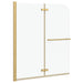 Douche Omhulsel Transparant en Goud 120 x 140 cm