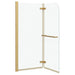 Douche Omhulsel Transparant en Goud 120 x 140 cm