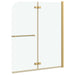 Douche Omhulsel Transparant en Goud 120 x 140 cm