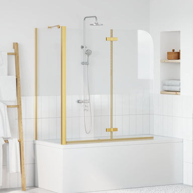 Douche Omhulsel Goud 120 x 68 x 130 cm ESG-glas en aluminium