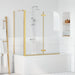 Douche Omhulsel Goud 120 x 68 x 130 cm ESG-glas en aluminium
