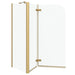 Douche Omhulsel Goud 120 x 68 x 130 cm ESG-glas en aluminium