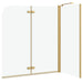 Douche Omhulsel Goud 120 x 68 x 130 cm ESG-glas en aluminium