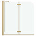Douche Omhulsel Goud 120 x 68 x 130 cm ESG-glas en aluminium