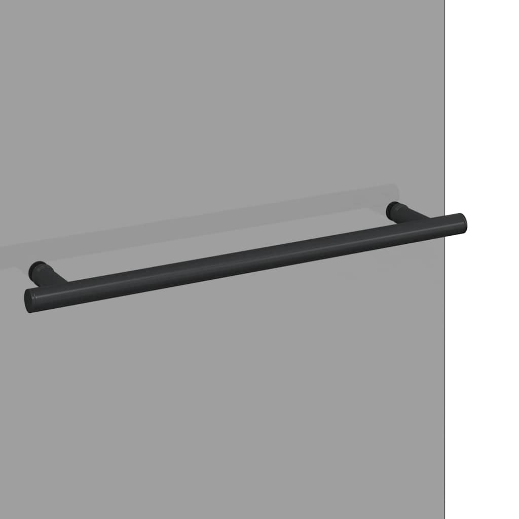 Douche Omhulsel Zwart 95 x 140 cm ESG-glas en aluminium