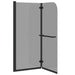 Douche Omhulsel Zwart 95 x 140 cm ESG-glas en aluminium