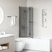 Douche Omhulsel Zwart 120 x 140 cm ESG-glas en aluminium