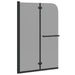 Douche Omhulsel Zwart 120 x 140 cm ESG-glas en aluminium