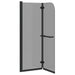 Douche Omhulsel Zwart 120 x 140 cm ESG-glas en aluminium