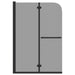Douche Omhulsel Zwart 120 x 140 cm ESG-glas en aluminium