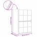 Bad Douchescreen Zwart en transparant 80 x 68 x 128 cm