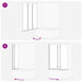 Douche Omhulsel Goud 130 x 138 cm ESG-glas en aluminium