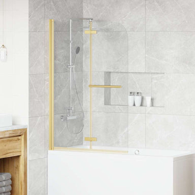 Douche Omhulsel Goud 95 x 140 cm ESG-glas en aluminium
