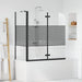 Badomheining Zwart 120 x 67 x 129 cm Gelaagd Glas en Aluminium