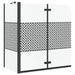 Badomheining Zwart 120 x 67 x 129 cm Gelaagd Glas en Aluminium