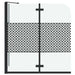 Badomheining Zwart 120 x 67 x 129 cm Gelaagd Glas en Aluminium