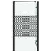 Badomheining Zwart 120 x 67 x 129 cm Gelaagd Glas en Aluminium
