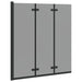 Douche Omhulsel Zwart 130 x 138 cm ESG-glas en aluminium