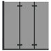 Douche Omhulsel Zwart 130 x 138 cm ESG-glas en aluminium