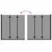 Douche Omhulsel Zwart 130 x 138 cm ESG-glas en aluminium