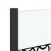 Douche Omhulsel Zwart en transparant 130 x 130 cm gehard glas