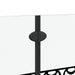 Douche Omhulsel Zwart en transparant 130 x 130 cm gehard glas