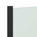 Douche Omhulsel Zwart 130 x 138 cm ESG-glas en aluminium