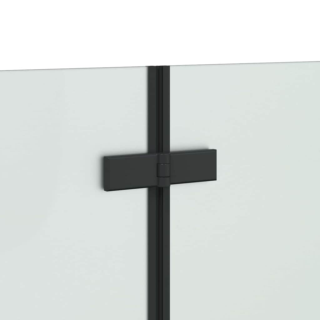 Douche Omhulsel Zwart 130 x 138 cm ESG-glas en aluminium