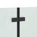Douche Omhulsel Zwart 130 x 138 cm ESG-glas en aluminium