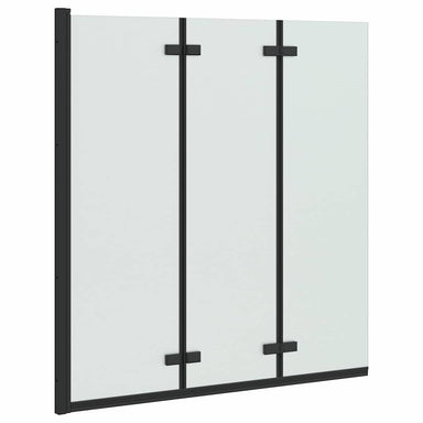 Douche Omhulsel Zwart 130 x 138 cm ESG-glas en aluminium