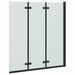 Douche Omhulsel Zwart 130 x 138 cm ESG-glas en aluminium