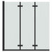Douche Omhulsel Zwart 130 x 138 cm ESG-glas en aluminium