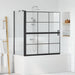 Bad Douchescreen Zwart en transparant 116 x 68 x 128 cm