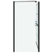 Bad Douchescreen Zwart en transparant 116 x 68 x 128 cm