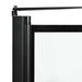 Bad Douchescreen Zwart en transparant 80 x 68 x 128 cm