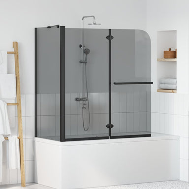 Bi-Vouw Douche Omheining Donker Transparant 120 x 67 x 129 cm