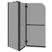 Bi-Vouw Douche Omheining Donker Transparant 120 x 67 x 129 cm