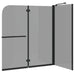 Bi-Vouw Douche Omheining Donker Transparant 120 x 67 x 129 cm