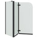 Douche Omhulsel Zwart 120 x 68 x 130 cm ESG-glas en aluminium