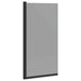 Bad Douchescreen Zwart 68 x 130 cm Gehard glas