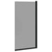 Bad Douchescreen Zwart 68 x 130 cm Gehard glas